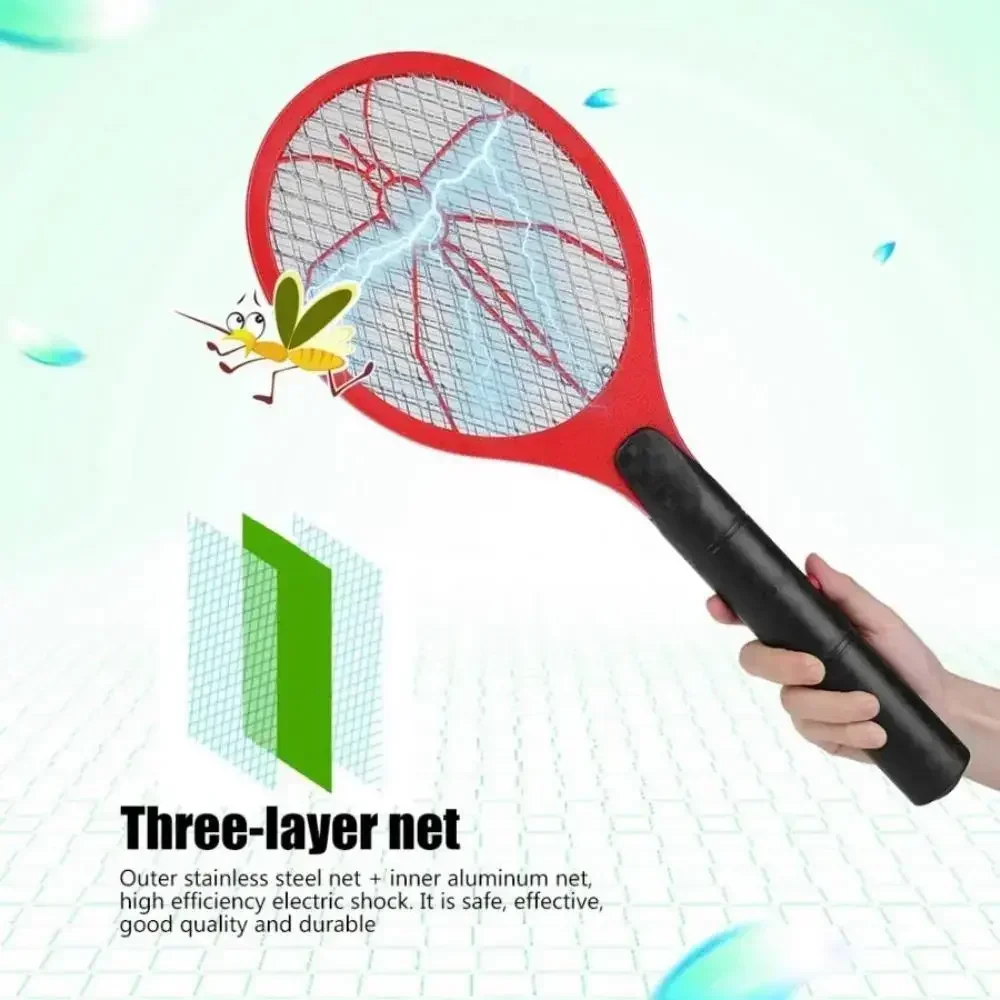 Batterij Power Muggen Killer Elektrische Zomer Lichtgewicht Insecten Killer Draagbare Swatter Racket Home Accessoires Tools