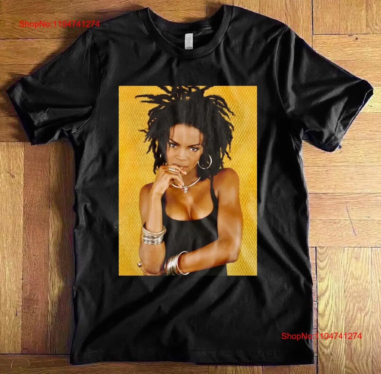 

Lauryn Hill T shirt cotton black unisex all sizes vintage Washed streetwear Top For Everyday Wear Soft Comfortable fashion