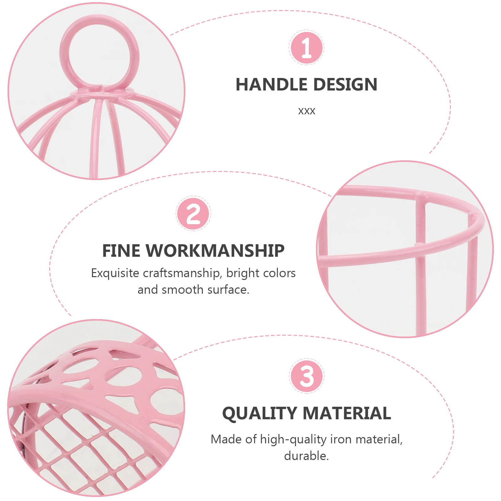 

3Pcs Mini Bird Cage Desktop Storage Adornment High-Quality Iron Material Stylish Decorative Ornament Desktop Storage Adornment