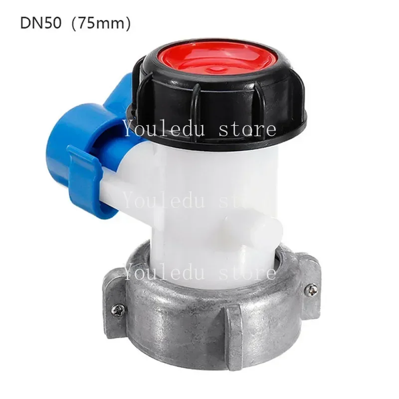 Adaptador de Tanque Ibc 1000l Dn50 62 75 mm Litro 62 mm para Exportação Macho Polegada Interruptor de Válvula Borboleta Acessórios Ferramentas Ferramentas de Jardinagem