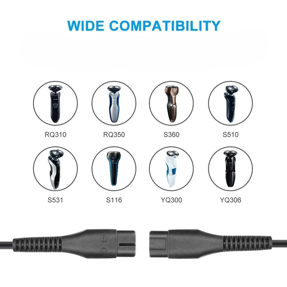 US EU Plug A00390 Charger Power Cord Adaptor OneBlade QP2520 QP2521 QP2523 QP2510 QP2511 Shaver