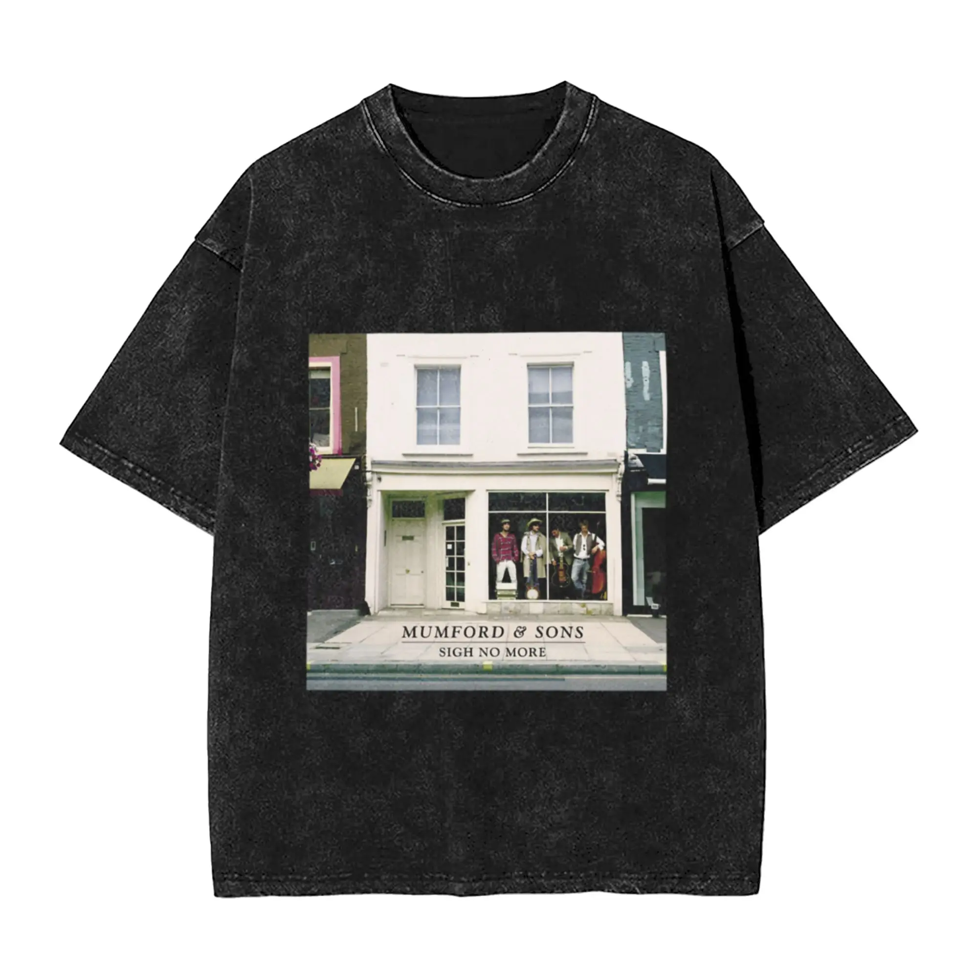Sign No More  Mumford and Sons Album Cover Design Unique Cool A Vintage Oversized Cotton Unisex T-Shirts