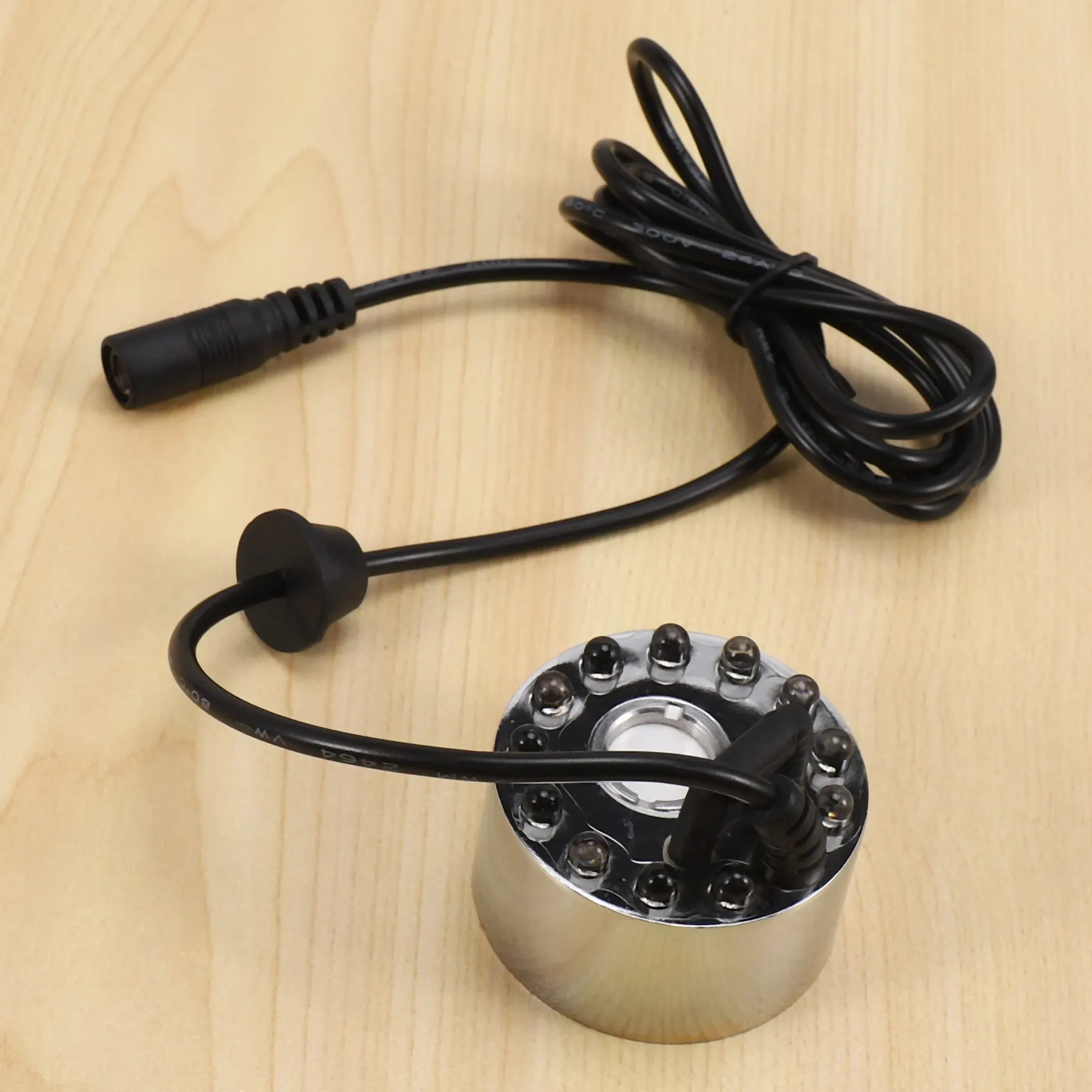 A09G-Máquina de niebla ultrasónica nebulizador fuente de agua estanque 12 LED