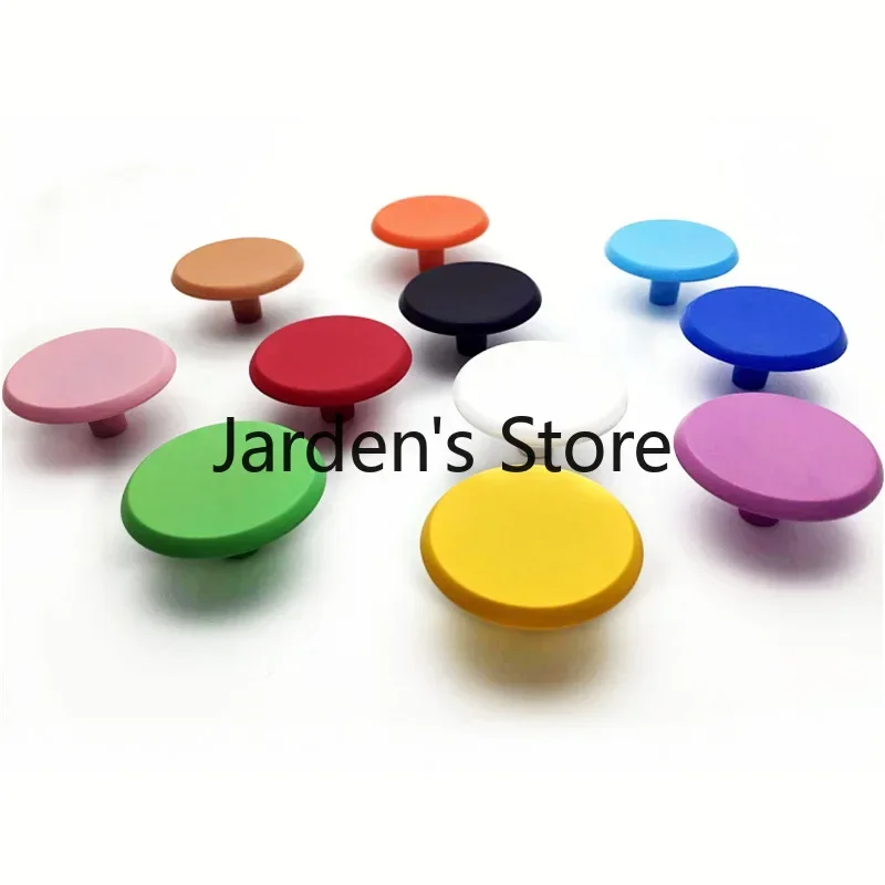 Black and white yellow pink green blue simple American cabinet children's room cartoon handle drawer wardrobe door shoe cabinet