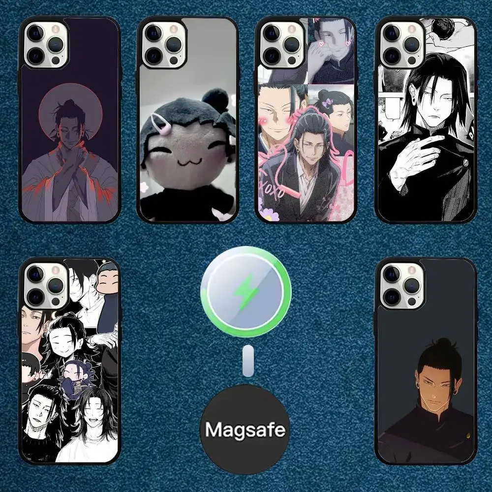 

J-JujutsuS K-Kaisen Geto Suguru Phone Case For iPhone 16,15,14,13,12,11,Plus,Pro,Max Mini Magsafe Magnetic Wireless Charging