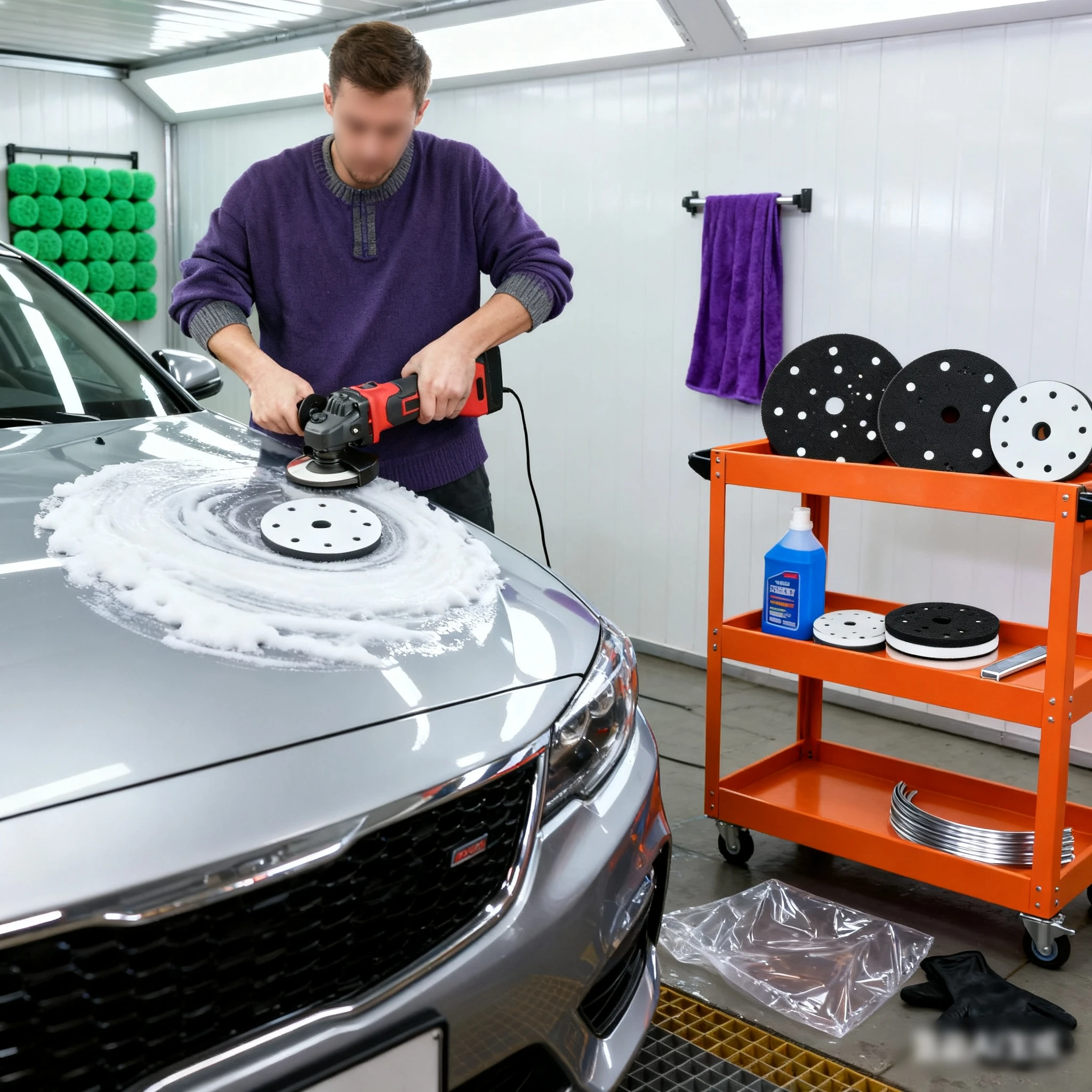 

1 упаковка, губчатая интерфейсная подушечка, 5 дюймов/6 дюймов, 9 отверстий/15/70 отверстий, подушечки, предназначенные для шлифовального диска, подушечки для орбитальной шлифовальной машины, детали для домашнего инструмента