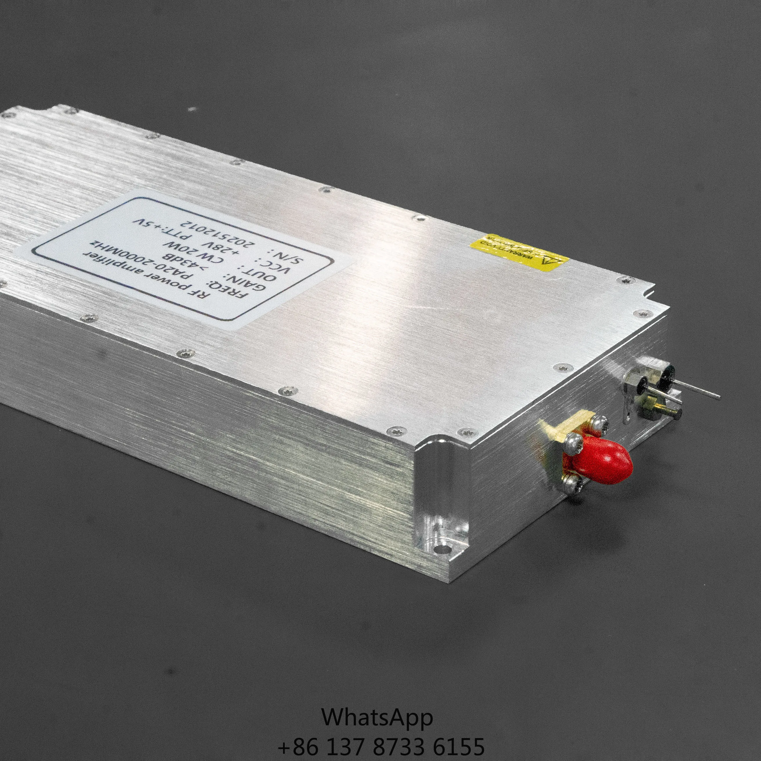 2000-6000Mhz 25W Lora RF Booster Module UAV FPV RF PA Signal Power Amplifier Wireless RF Pulse Wave Power Amplifier Module