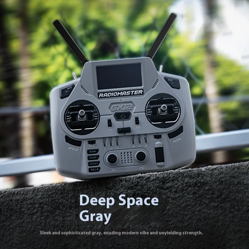 Radiomaster Gx12 Crush Remote Control Elrs Protocol Dual 2.4g Dual Channel Dual 1w Hall Joystick