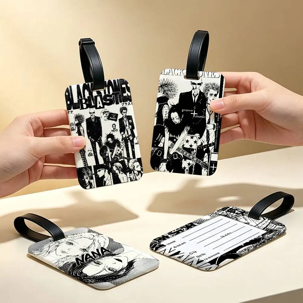 Anime N-NANA Shoujo Manga PVC Anti lost Luggage Identifier Tag Removable Information Card Holder Travel Baggage Tag