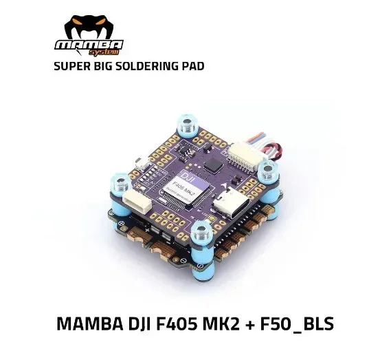 Diatone MAMBA F405 MK2 50A 6S 8bit/32bit Flight Controller Stack 30.5mm/M3 for FPV Racing Drone