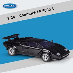 WELLY 1:24 Lamborghini LP5000S Countach Alloy Car Diecasts & Toy Vehicles Car Model Miniature Scale Model Car For Children