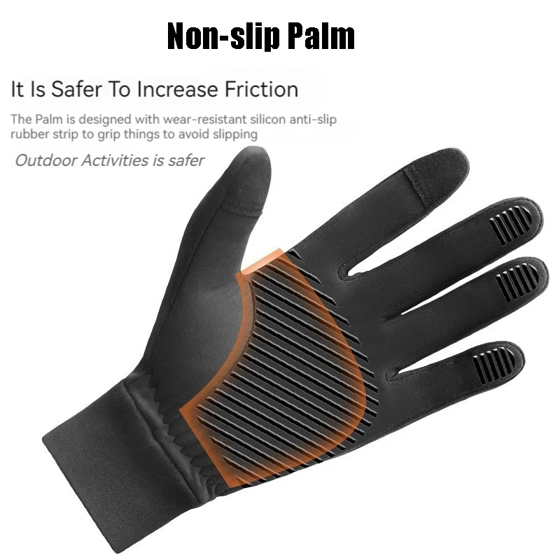 Winter Full Finger Cycling Gloves Warm Fleece Bicycle Road Mountain Bike MTB Sports Touch Screen Gel Gloves for Women Men