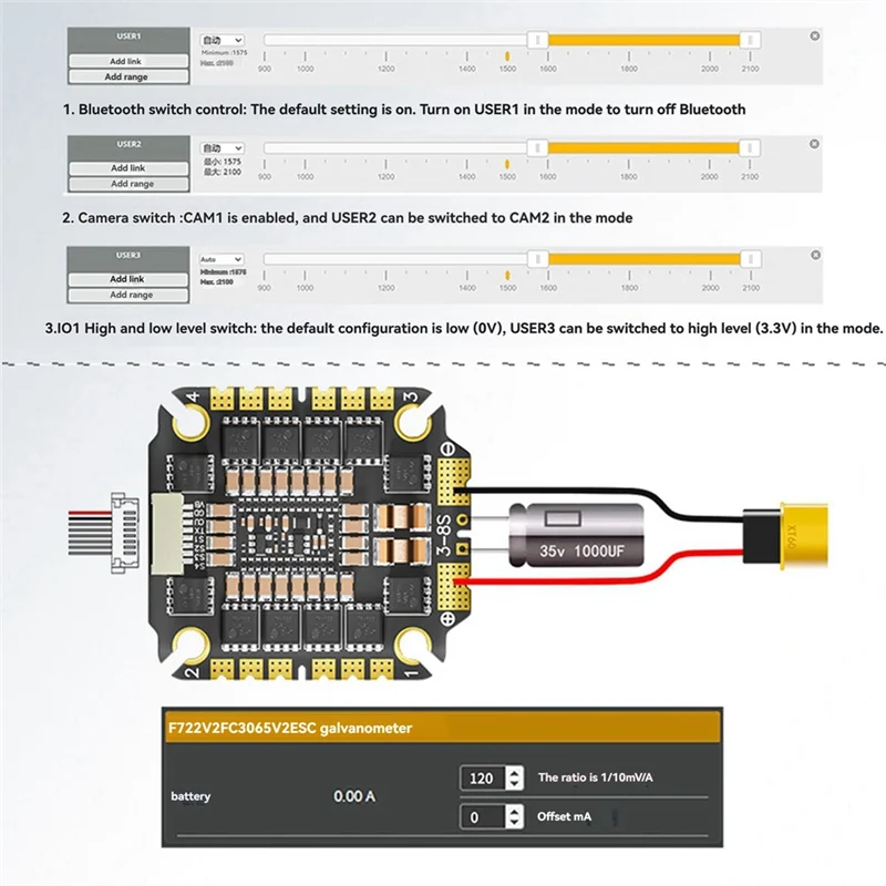 

Стильный контроллер полета F765 V2 FC&ESC FPV Stack F722 65A AM32 ESC без BEC для RC FPV Drone