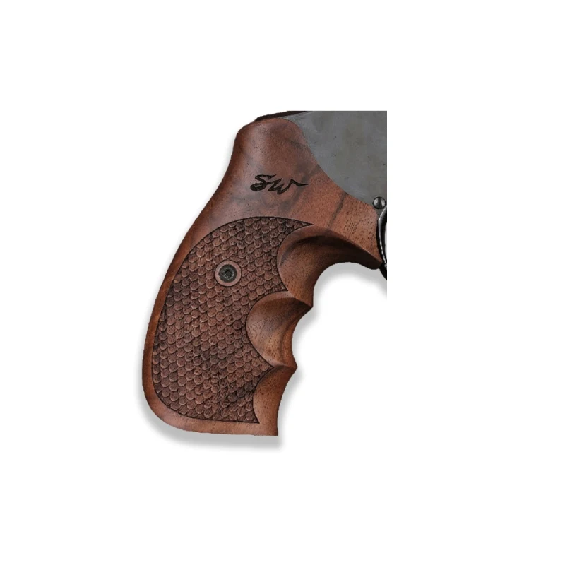 

KSD Brand Smith Wesson N Frame Round Butt Compatible Walnut Grips