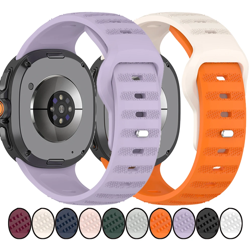 

Ремешок для часов Samsung Galaxy Watch Ultra 2, высококачественный мягкий силиконовый браслет для Samsung Watch 8