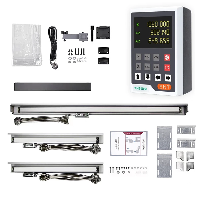 YH800 Mini Digital Readout for Lathe 2 3 Axis Dro Set Display YH800-2E YH800-3E TTL DB9 for Lathe Milling CNC Boring Machines