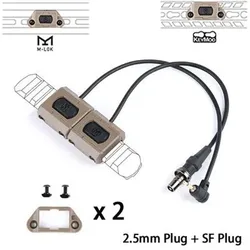 Wadsn Tactische Afstandsbediening Dual Drukschakelaar Modbutton Voor Sf M300 M600 Wapen Licht Airsoft Dbal PEQ15 Fit Keymod M-lok Picatinny