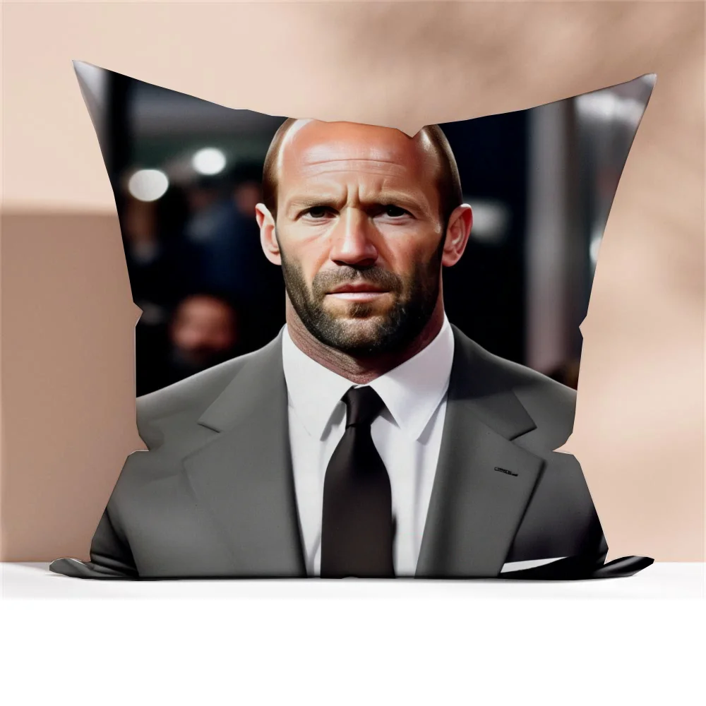 Duplex Printing Jason Statham Decorative Pillows for Sofa Cushions Cover Home and Decoration Throw Pillow Covers Cushion Textile