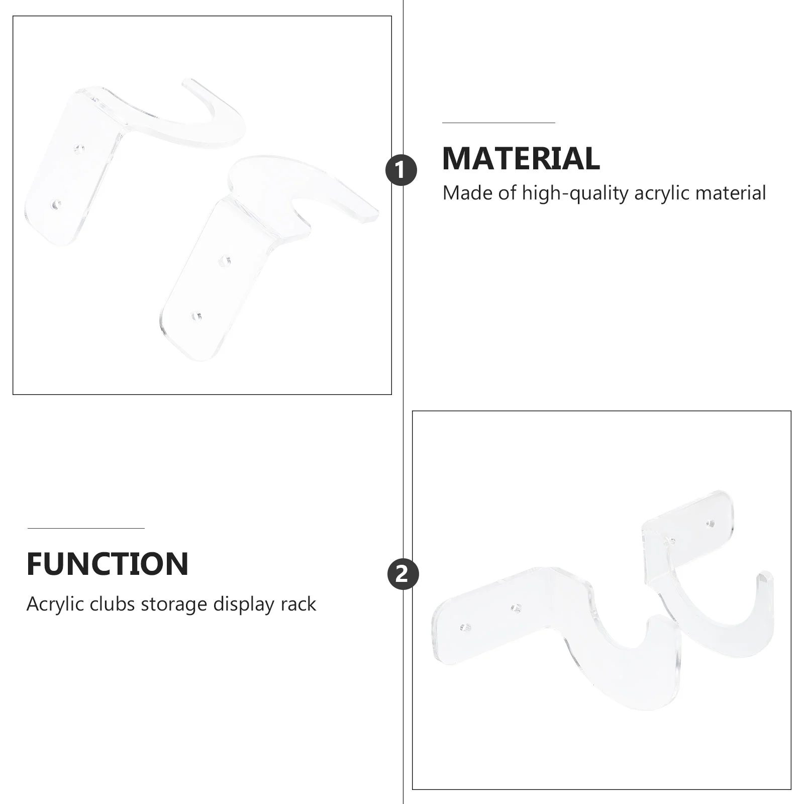 2 пары вешалок для летучих мышей, подставки для софтбола, полка для теннисных ракеток, акриловые полки для бейсбола