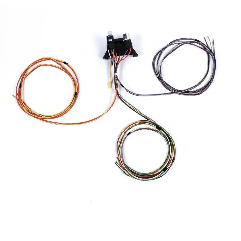 8/10 Circuit Universal Wiring Harness Kit Fuse Box Wire Car Modification Harness Street Hot Rat Rod Wiring for 12V Car Truck