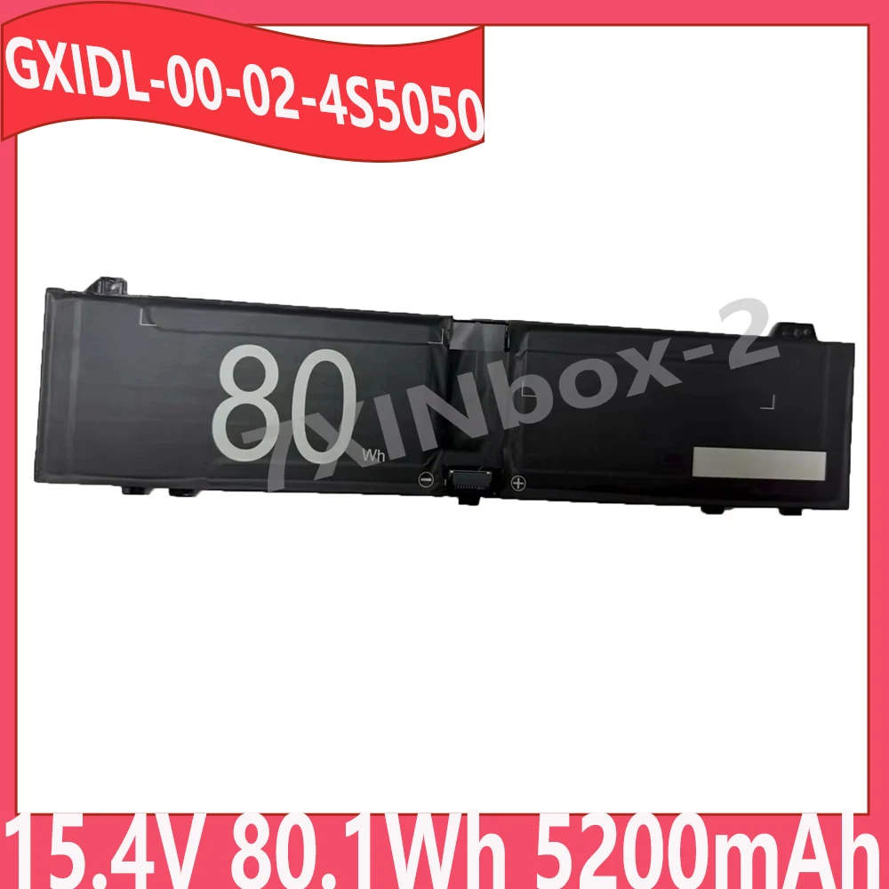 For GXIDL-00-02-4S5050 15.4V 80.1Wh 5200mAh Laptop battery 41CP4/58/125