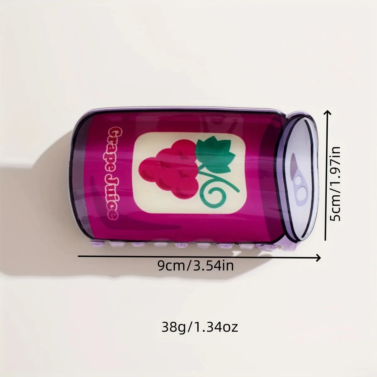 1PC grande lattina di birra clip design squalo antiscivolo porta coda di cavallo accessorio per capelli modello succo di frutta soda