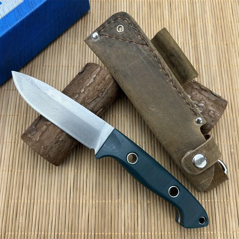 モデル-162-s30v-サテンフラットブレード-g10-ブルーハンドル、ステンレス鋼アウトドアキャンプ、釣り、バーベキュー-edc-ストレートナイフナイフ