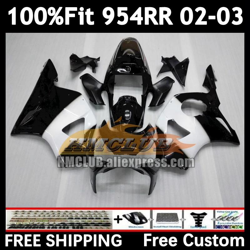 Injection black west Fairing For HONDA CBR900RR CBR 900 954 CBR900 CBR954 RR 92No.2 CBR 954RR 02 03 CBR954RR 2002 2003 Bodys