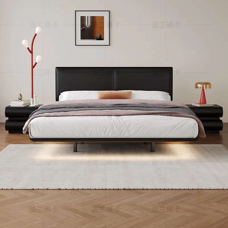 Nordic Under Storage Bed Bedroom Minimalist Double Multifunctional Bed Wood Lounge Cama De Lujo Para Dormitorio Home Decoration
