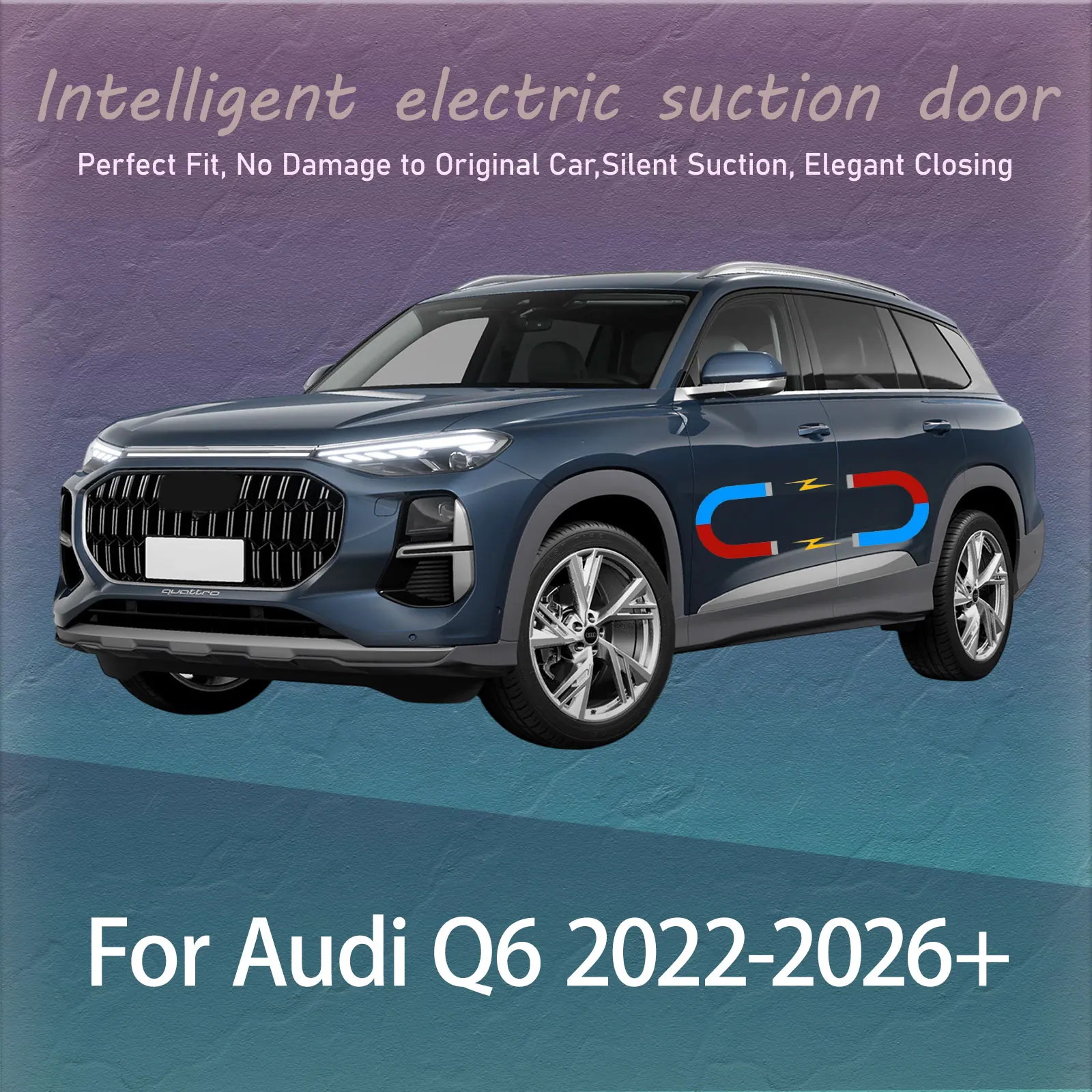 Electric Soft Close Door Kit For Audi Q6 2022-2026+ Auto Silent Anti-Slam Suction Door System Automatic Quiet Closing Latch