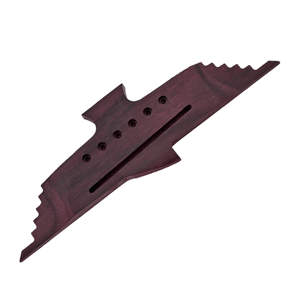 

Acoustic Guitar Bridge Replacement Wooden Parts Accessories Brown Color Stable Tone Guitar Supplies Musical
