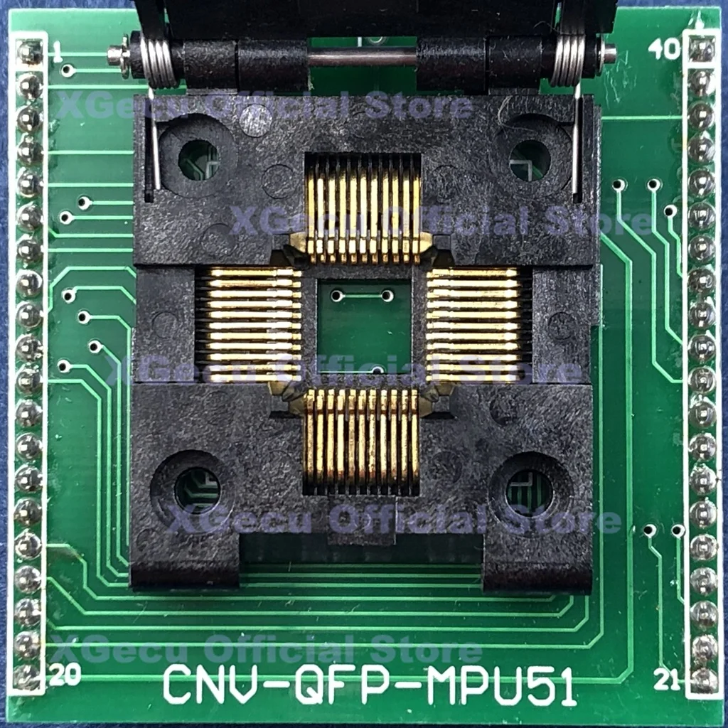 CNV-QFP-MPU51 adapter LQFP44/VQFP44/QFP44/TQFP44-DIP40 support 8051 MCU for TL866A TL866CS TL866II PLUS ZIF 40-PIN Programmers