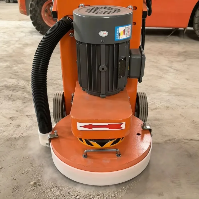 Floor Grinding Machine Hand Push Operated Remote Control Concrete Grinder Polisher Cement Dust Vacuum Extraction