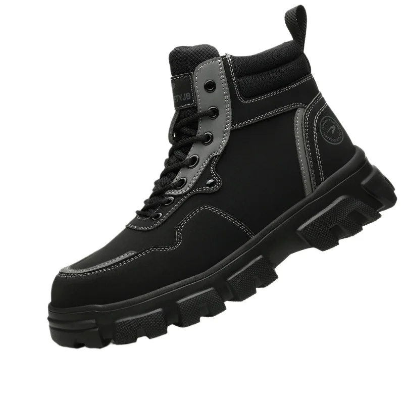 

New Safety Boots Men Work Indestructible Shoes Sneakers Steel Toe Protective Boots Anti-smash Anti-puncture Work Tactical Boots