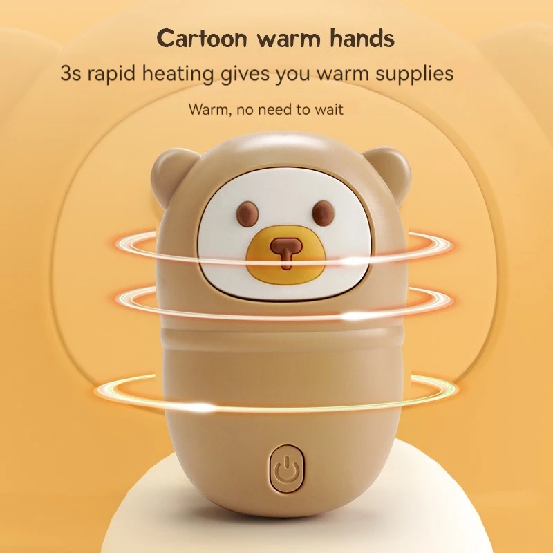 Winter New Cartoon Warm Hands Mini Portable Warm Hands USB Charging Explosion-proof Cute Electric Warm Hands Gift