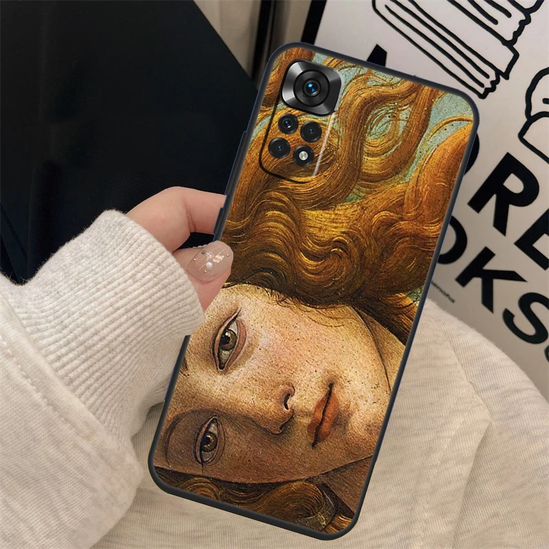 Art Painting Birth Of Venus Case For Xiaomi Redmi Note 11 Pro Note 12 8 9 10 Pro 9S 10S 11S 12S 9C 10A 10C 12C Cover