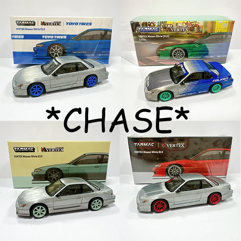 

**CHASE** Tarmac Works 1:64 VERTEX Nissan Silvia S13 S15 Car Model Collection Miniature Toy Hidden Items TW