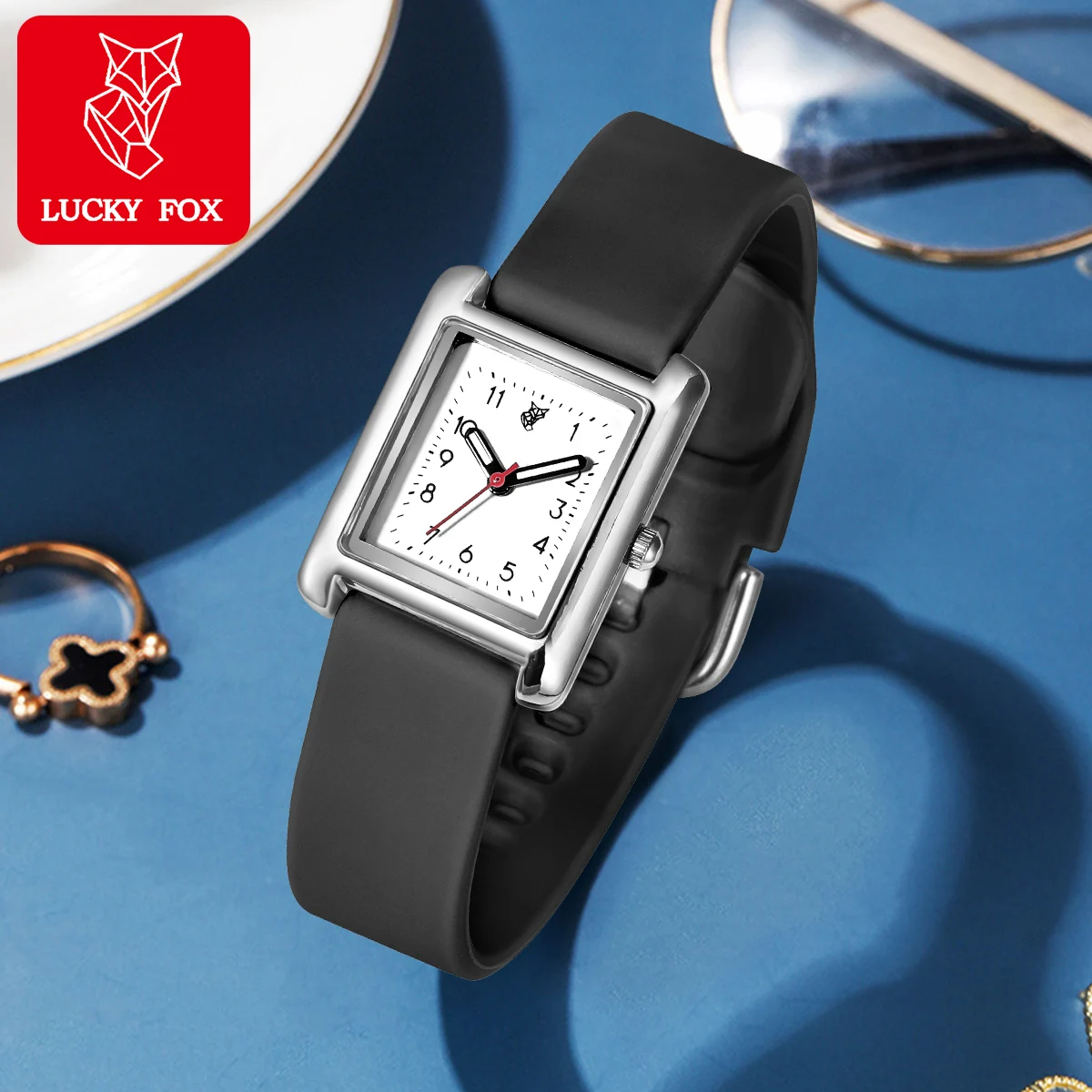 LUCKY FOX Fashion Versatile Women Watch Simple Casual Style Small Square Women Quartz Watch Women Jewelry Watch Gift Relojes