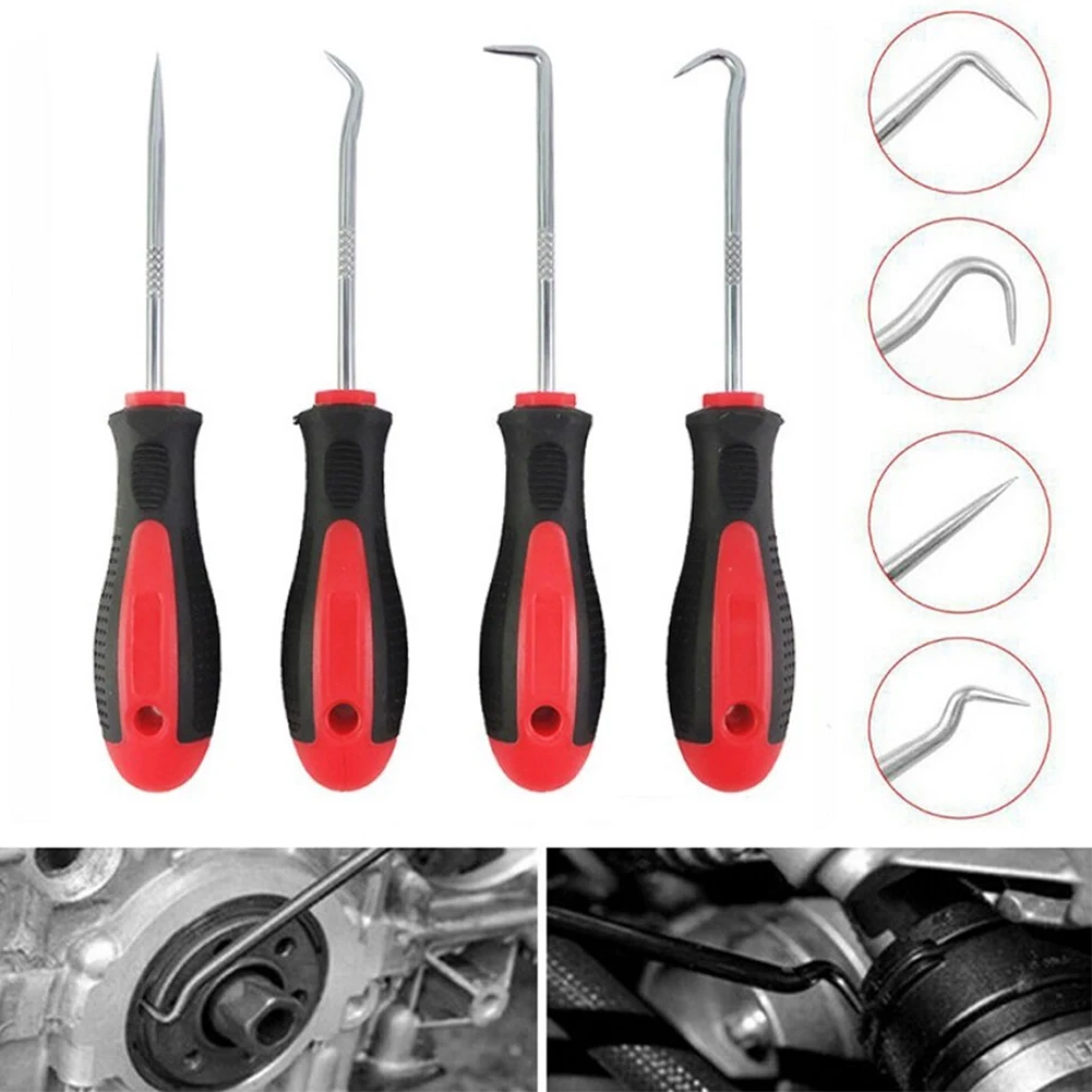 1/4pcs Car Pick And Hook Set O Ring Seal Remover Gasket Puller Remover Hand Tools Pick Hooks Repair Tools