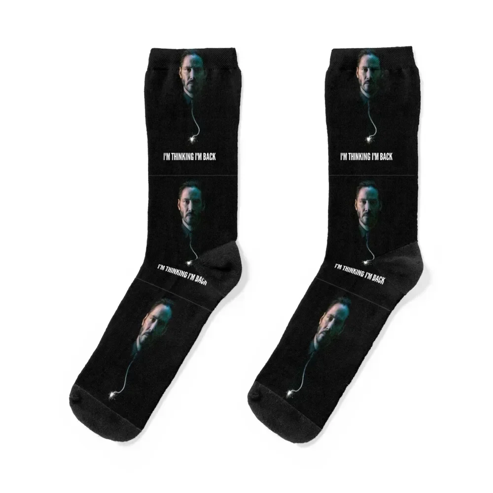 

John Wick Socks winter gifts winter thermal shoes custom Ladies Socks Men's