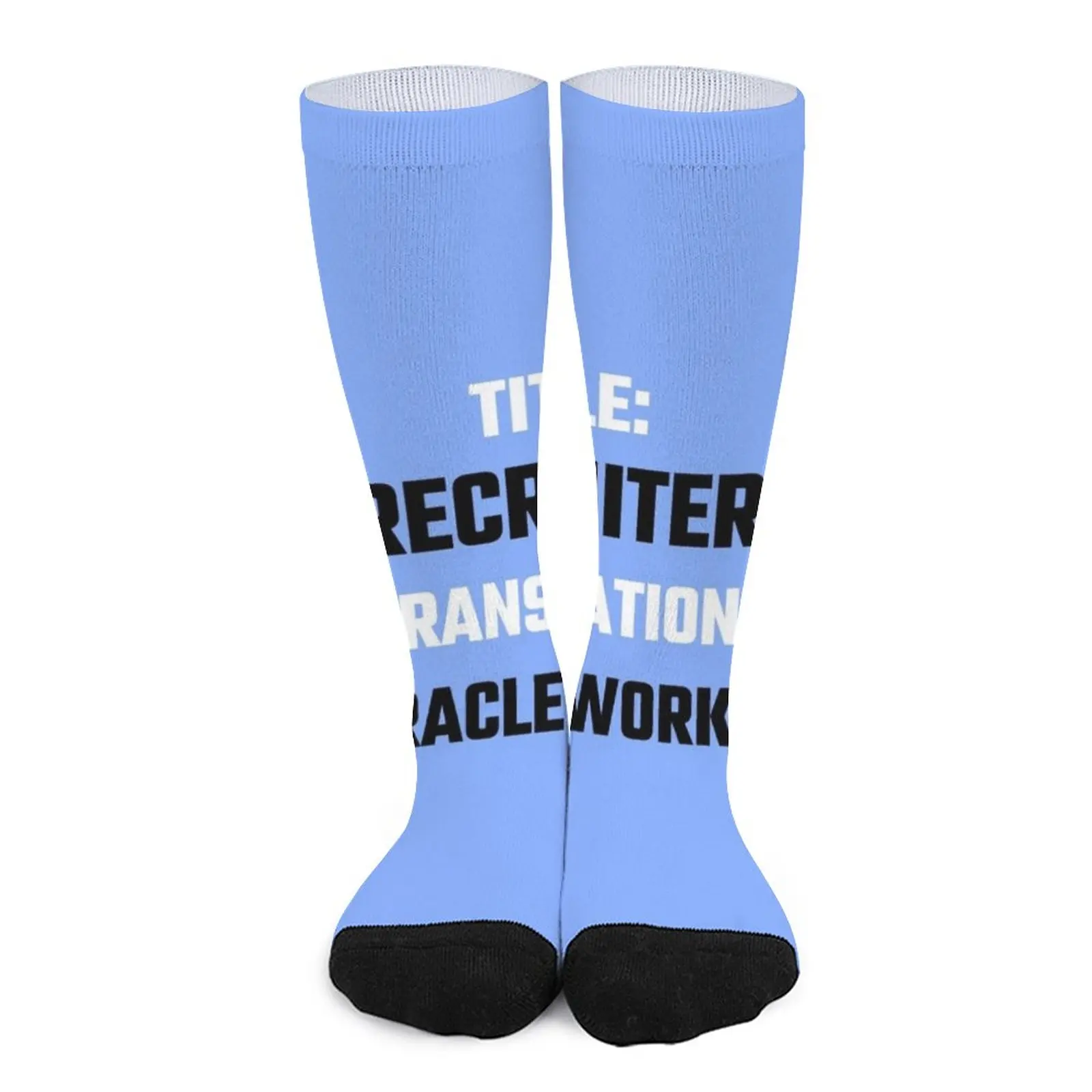 Title: Recruiter. Translation: Miracle Worker Socks sport socks valentines day gift for boyfriend