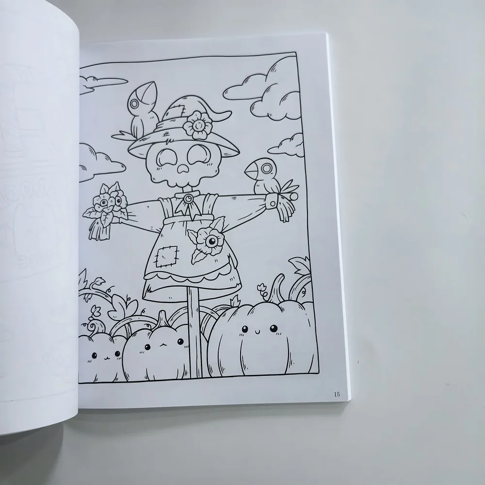 Halloween Creepy Cutie Art Coloring Book - Stress Relief Drawing Book (Perfect Gift for Party/Birthday)