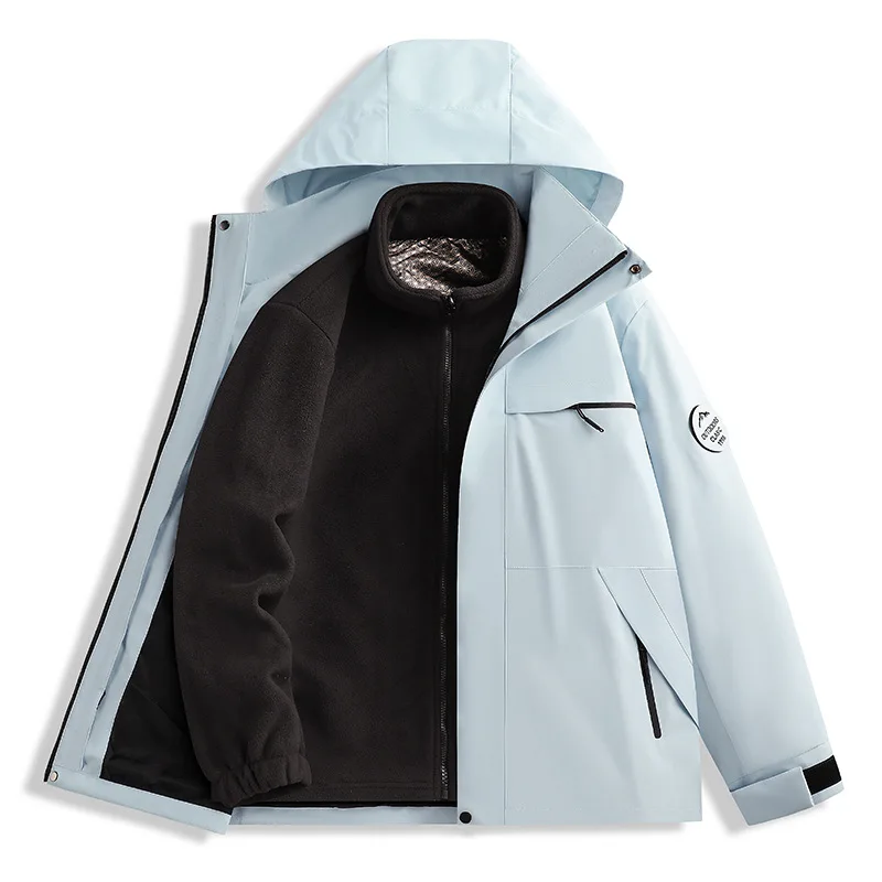 Jacket Windproof And Waterproof Spring And Autumn Men's And Women's Three-in-one Jacket Single-layer Jacket Thin Work Clothes