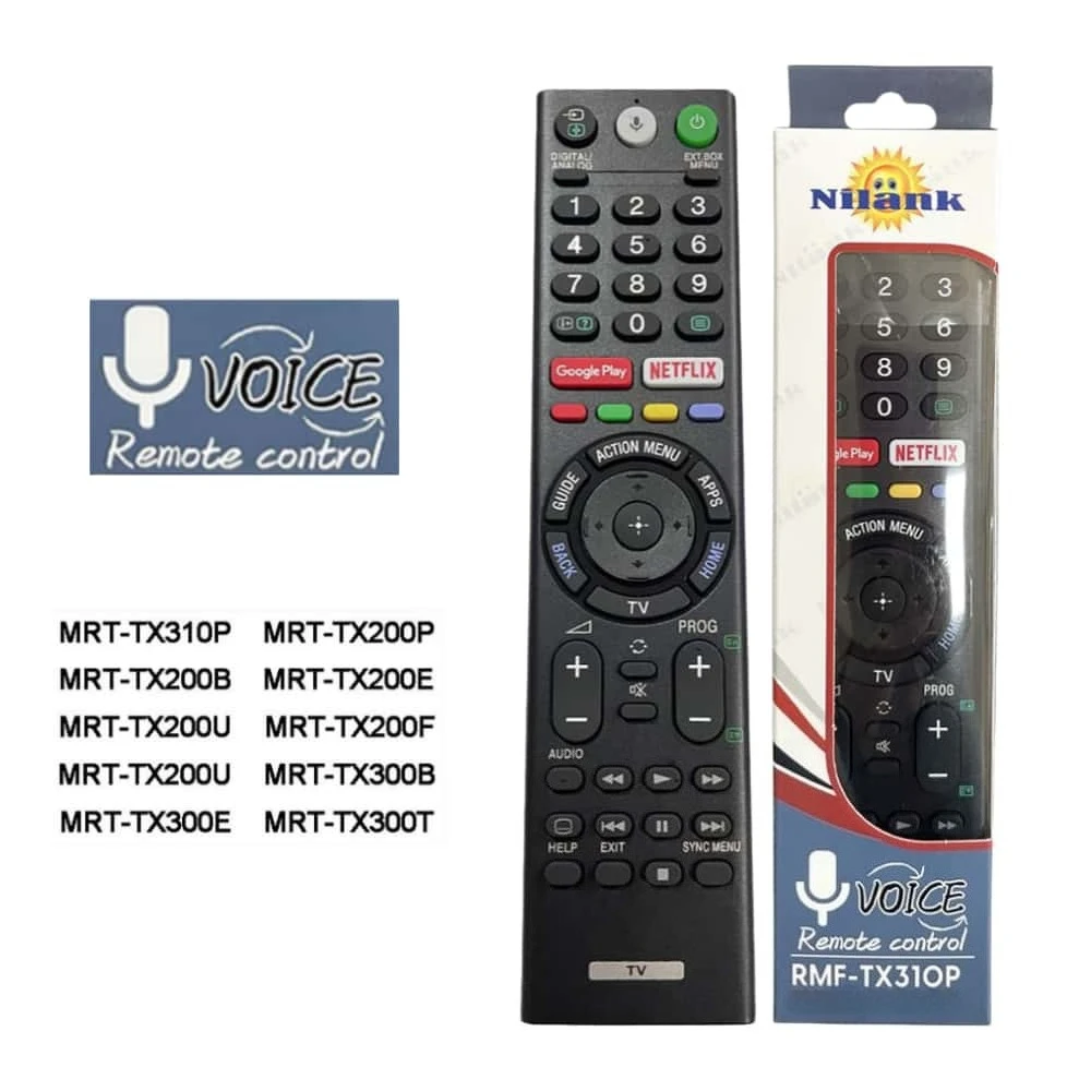 Control Remoto Compatible con Televisores Inteligentes SONY LCD MRF-TX310P con Control por Voz