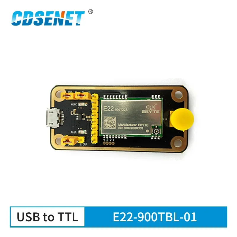 LoRa Module 5km Long Range 868M 915MHz Transceiver E22-900TBL-01 Test Board Kits USB rf Development Board