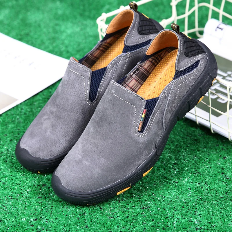 

Classic Brand Men's Suede Shoes Non Slip Men's Casual Shoes Men's Camping Shoes Outdoor Hiking Shoes Men's Sports Shoes