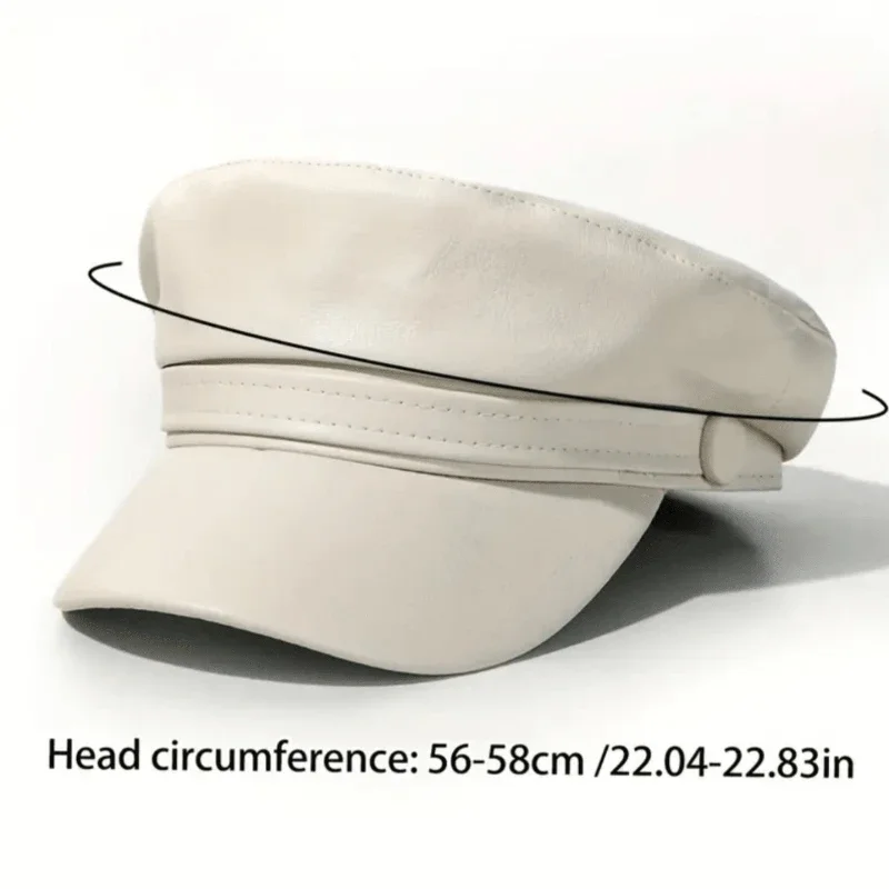 1pc Leisure Flat Top Beret Hat for Women,Adjustable Military Navy Hat with British Style,Perfect for Holiday,travel,daily Wear
