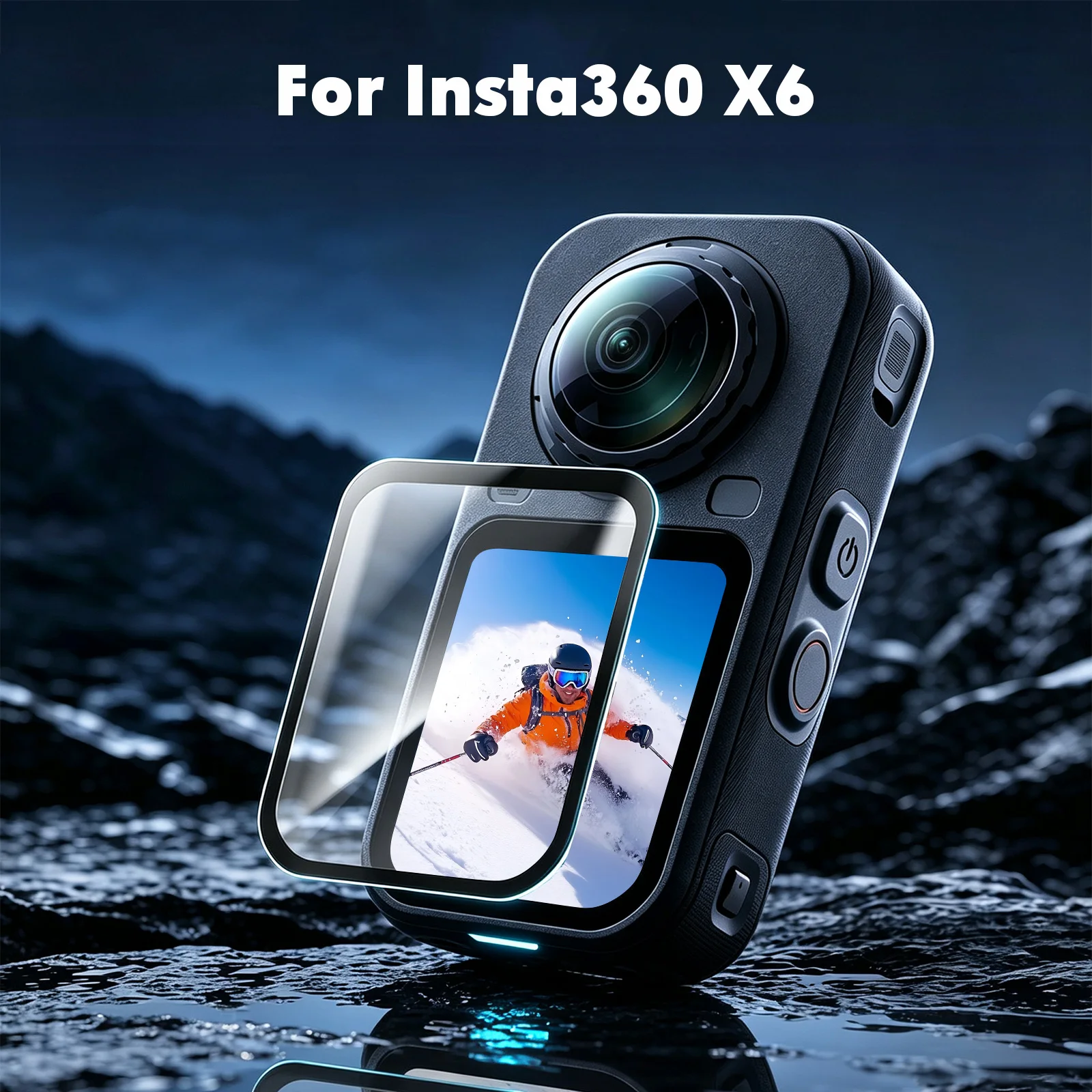9H Tempered Glass For Insta360 X6 Screen Protector Clear Ultra-HD Tempered Glass Anti-scratch&Anti-fingerprint Film Accessories
