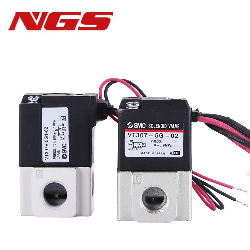 Pneumatic Direct-Acting Solenoid Valve High Frequency VT307-3G/4G/5G/6G/4G1/5G1-01/02 Electromagnetic Two Three-Way Vacuum Valve