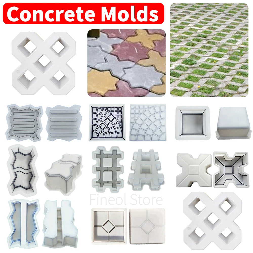 

Пластиковые формы для бетона, многоразовые DIY дорожные дорожки, форма для тротуарного кирпича, садовая дорожка, форма для бетонного кирпича для тротуарной дорожки, патио